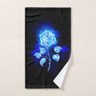 Rosa azul en llamas
