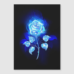 Rosa azul en llamas