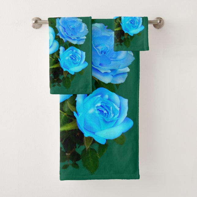 Rosa azul flores azules (In situ)