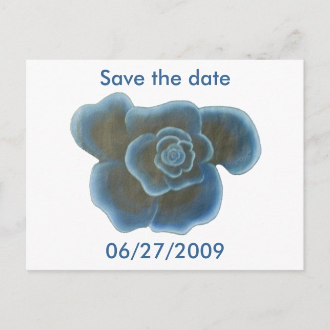 Rosa Azul, guarda las postales de la fecha Boda (Anverso)