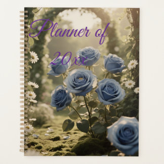 Rosa azul místico Bloom Elegante Agenda Botánica