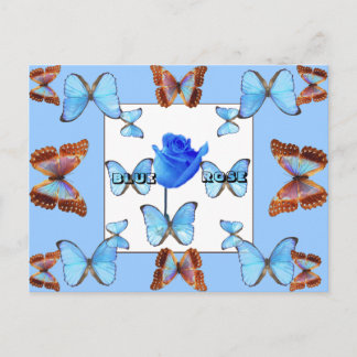 ¡ROSA AZUL! Postal