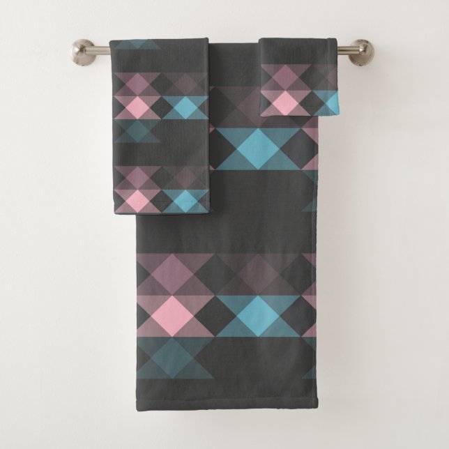 rosa azul y geométrico gris (In situ)