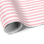 Rosa bebé | Papel de ajuste de franjas blancas<br><div class="desc">Este clásico papel de envolver de regalo de rayas es perfecto para sus necesidades de regalos! Envuelva un regalo de cumpleaños, un regalo para la ducha de bebé, un regalo para la ducha de novia, un regalo para el boda o un regalo para cualquier otra ocasión especial. También es una...</div>