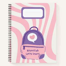 Rosa "Bismillah ¡Aprendamos!" Cuaderno