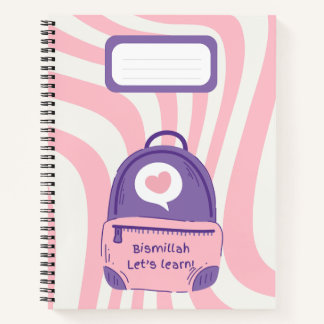 Rosa "Bismillah ¡Aprendamos!" Cuaderno