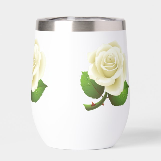 Rosa Blanca de Austin (Trasero)