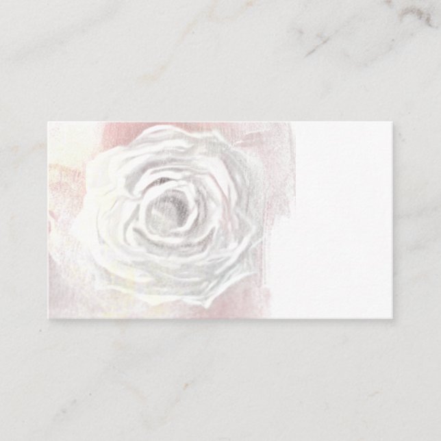 Rosa blanca, luz, espiritual, Reiki, tarjeta de vi (Anverso)