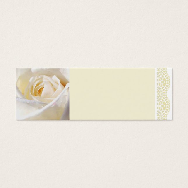Rosa blanca y encaje (Frente)