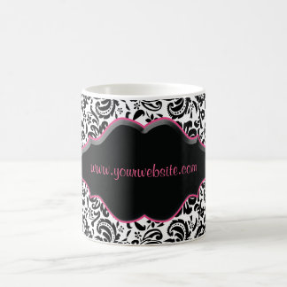 Rosa blanco de café de la taza del damasco del