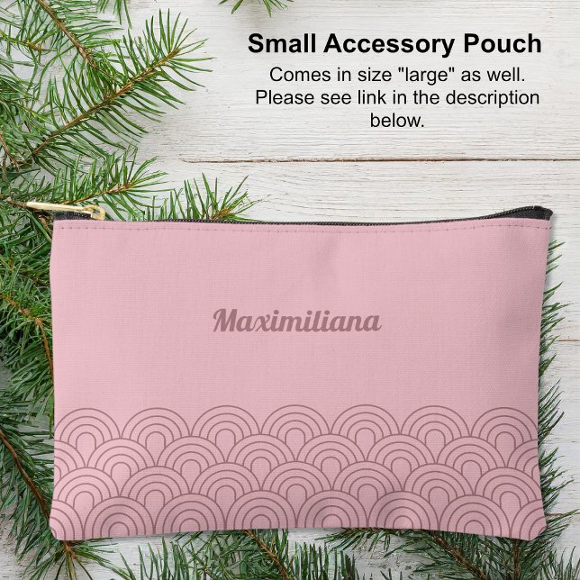 Rosa - Bolsa accesoria pequeña de cristal de arco (Pink - Arches Glam Small Accessory Pouch)