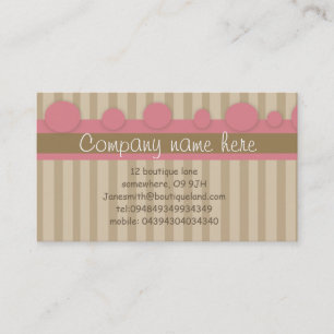 rosa bonito:: tarjeta de visita