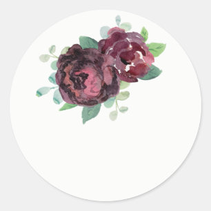 Rosa Borgoña a Pegatinas por la boda
