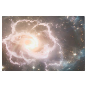 Rosa brillante de nebulosa cósmica florece arte Me