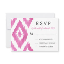 Rosa Brillante Ikat RSVP