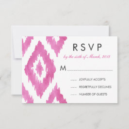 Rosa Brillante Ikat RSVP