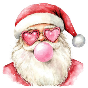 Rosa Bubble Gum Santa