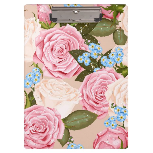 Rosa Bushel Bouquet | Portapapeles de flores (Anverso)