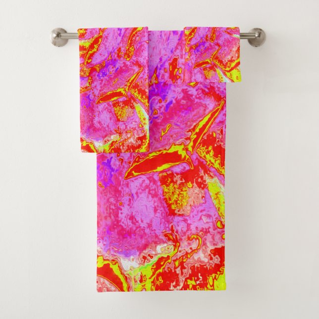 Rosa caliente, rojo y amarillo suculento rosette s (In situ)