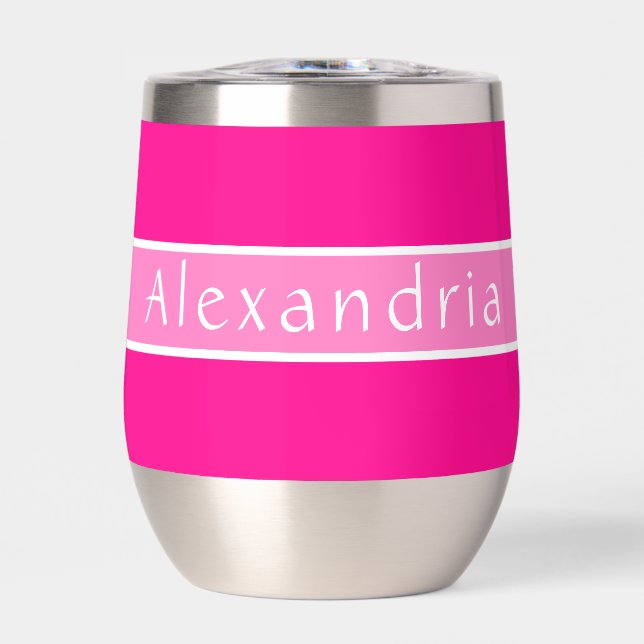 Rosa caliente y rosa personalizado (Frente)