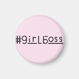 Rosa claro femenino del pequeño imán de Boss del
