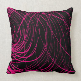 Rosa complejo del remolino - Cojín decorativo