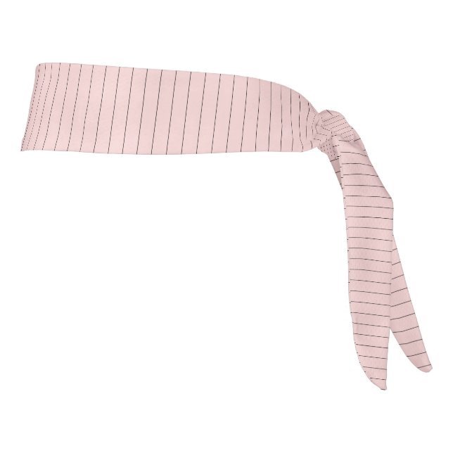 Rosa con banda de cabeza atlética de Pinstripes ne (Girar 90)