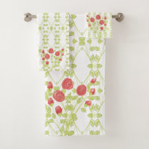 Rosa con patrones de flores