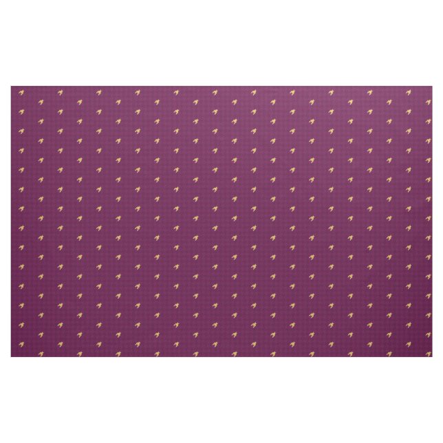 Rosa con tela de galera de acento dorado ("Cuarto gordo" (fat quarter))