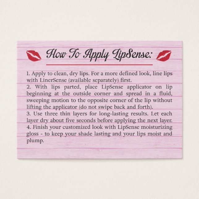 Rosa - Consejos y trucos - Cómo aplicar - LipSense (Frente)