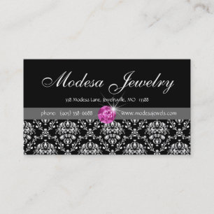 Rosa CZ del damasco de Birthstones de las tarjetas