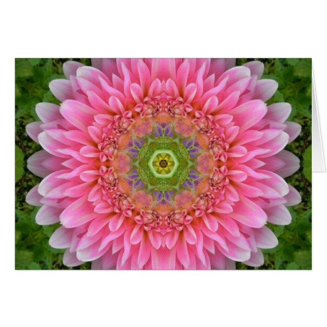 Rosa Dahlia Healing Mandala (Anverso (Horizontal))