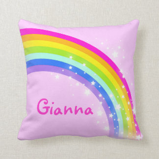 rosa de arco iris - chicas "su" almohada conocida