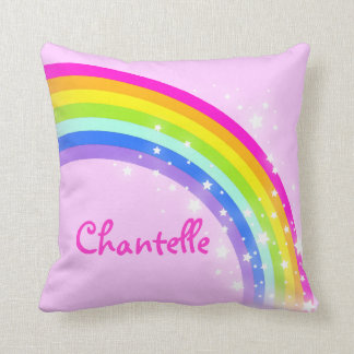 rosa de arco iris - chicas "su" almohada conocida