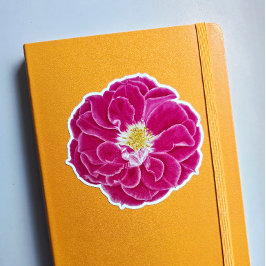 Rosa de arte botánico Pegatina