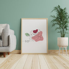 Rosa de arte Minimalista