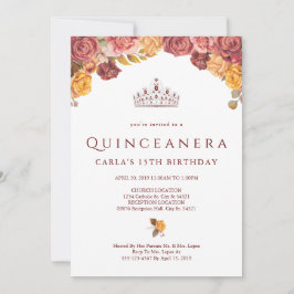Rosa de Borgoña | Invitaciones Quinceanera