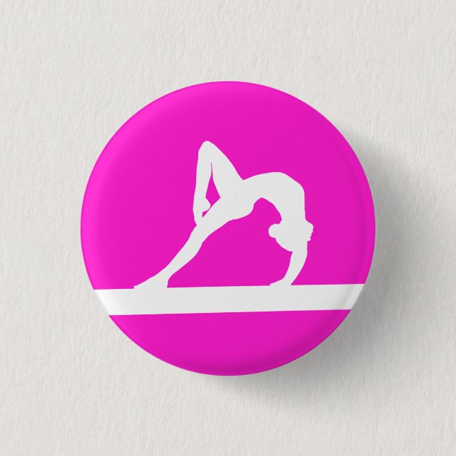 Rosa de botón de la silueta del gimnasta (Anverso)