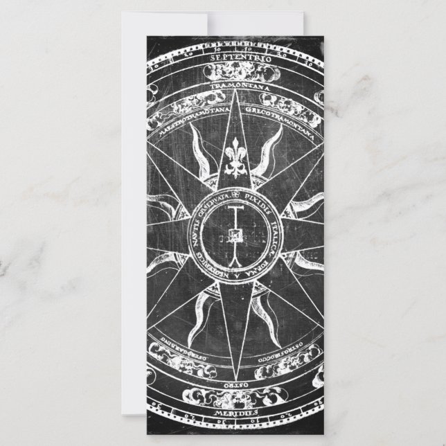 Rosa de brújula antigua (Anverso)