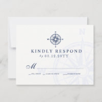 Rosa de brújula | Boda náutica RSVP