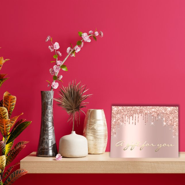 Rosa de certificado de regalo Dris Cabello de maqu (Gift Certificate Rose Drips Eyelash Makeup Hair)