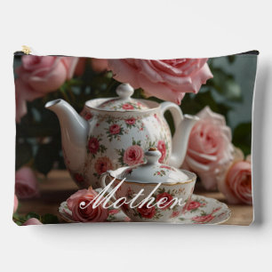 Rosa de col rosado Té Imprimir bolsa de corte