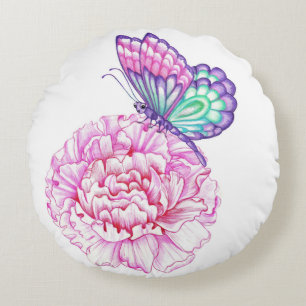 Rosa de col y almohada de mariposa