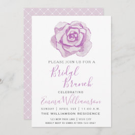 Rosa de color morado | Invitación a Brunch de novi