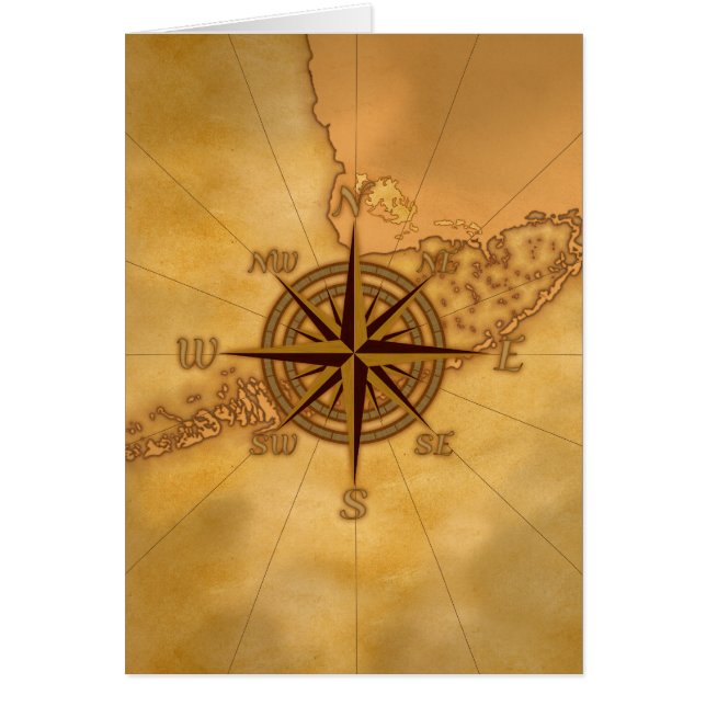 Rosa de compás antiguo del estilo (Frente)