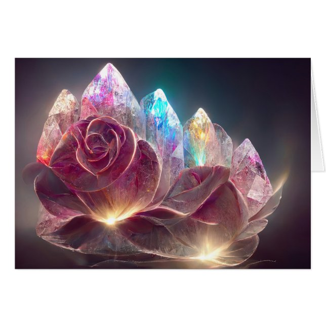 Rosa de cristal rosado (Anverso (Horizontal))