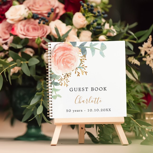 Rosa de cumpleaños de libro de invitado vegetación (Subido por el creador)