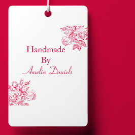 Rosa de época hecho a mano por un sello de autotin