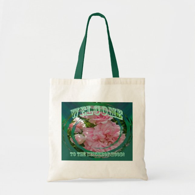 Rosa de escalada Bienvenidos a la Bolsa de Tote de (Frente)