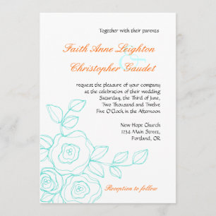 Rosa de fe - Invitación a matrimonio